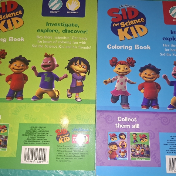 Buy 1 Get 1 FREE Sid the Science Kid coloring books - Picture 8 of 8